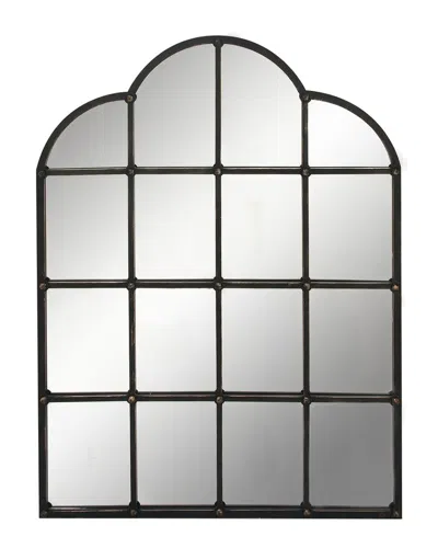 Peyton Lane Black Traditional Metal Wall Mirror In Gray