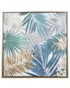 Peyton Lane Blue Canvas Coastal Style Wall Art In Blue