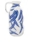 Peyton Lane Blue Ceramic Vase In Blue