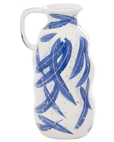 Peyton Lane Blue Ceramic Vase