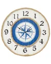 Peyton Lane Blue Miff Nautical Wall Clock In Blue