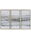 Peyton Lane Blue Polystone Contemporary Landscape Framed Wall Art