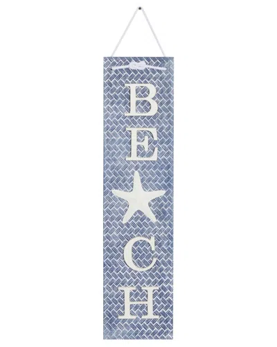 Peyton Lane Blue Wood Coastal Wall Decor