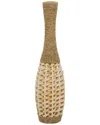 Peyton Lane Bohemian Bud Seagrass Vase In Brown