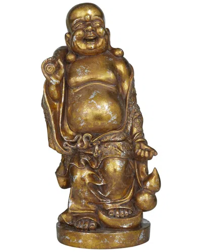 Peyton Lane Bohemian Buddha Bronze Polystone Sculpture