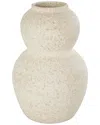 Peyton Lane Bohemian Ceramic Vase In White