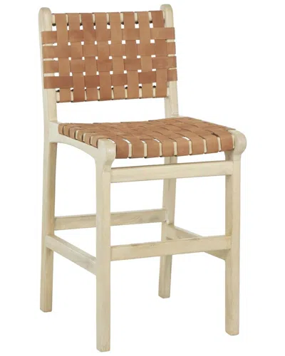 Peyton Lane Bohemian Mango Wood Bar Stool In Brown