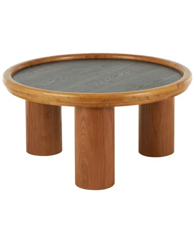 Peyton Lane Bohemian Wood Coffee Table In Brown