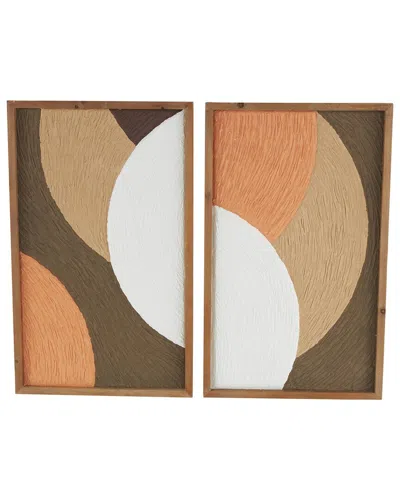 Peyton Lane Bohemian Wood Wall Decor Set In Multi