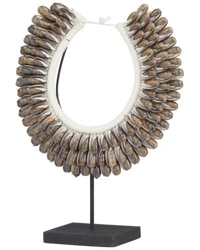 Peyton Lane Brown Cotton Eclectic Sculpture