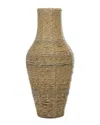 Peyton Lane Brown Faux Seagrass Coastal Style Vase In Brown