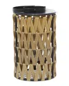 Peyton Lane Brown Faux Seagrass Natural Lantern In Brown