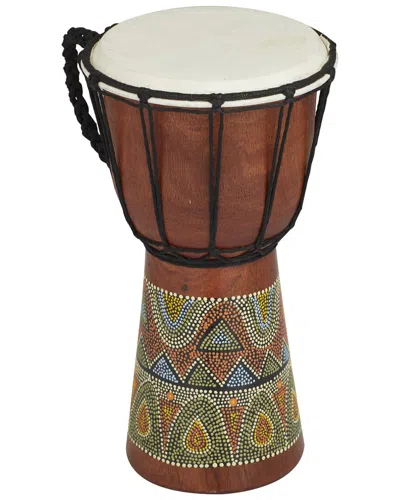 Peyton Lane Brown Mahogany Bohemian Sculpture In Multi