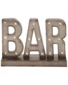 Peyton Lane Brown Metal Bar Decorative Sign With Led Lights In Brown
