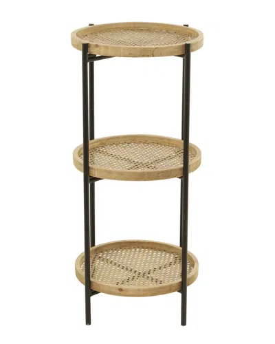 Peyton Lane Brown Metal Traditional Shelving Unit In Neutral