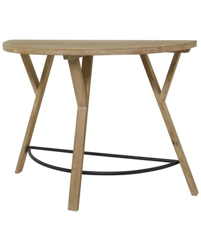 Peyton Lane Brown Modern Farmhouse Wood Console Table
