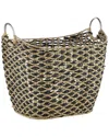 Peyton Lane Brown Sea Grass Bohemian Storage Basket