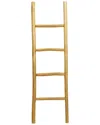 Peyton Lane Brown Teak Wood Natural Ladder In Brown