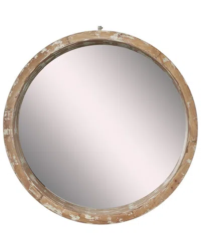 Peyton Lane Brown Vintage Wood Wall Mirror