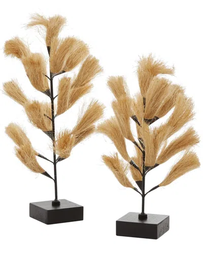 PEYTON LANE PEYTON LANE BROWN WOOD NATURAL ABSTRACT SCULPTURE