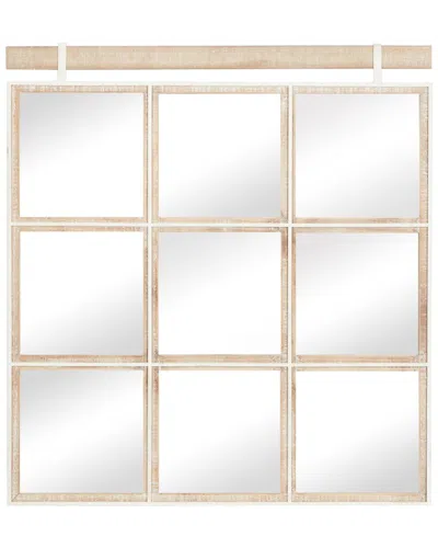 Peyton Lane Brown Wood Rustic Wall Mirror