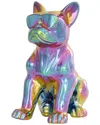 Peyton Lane Bulldog Ceramic Sculpture In Multi