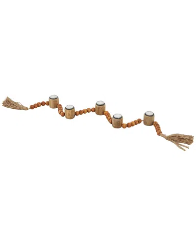 Peyton Lane Candle Holder In Brown