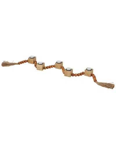 Peyton Lane Candle Holder In Brown