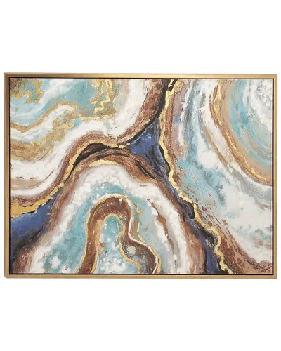 PEYTON LANE PEYTON LANE CANVAS GLAM GEODE FRAMED WALL ART