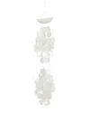Peyton Lane Capiz Coastal Windchime In White