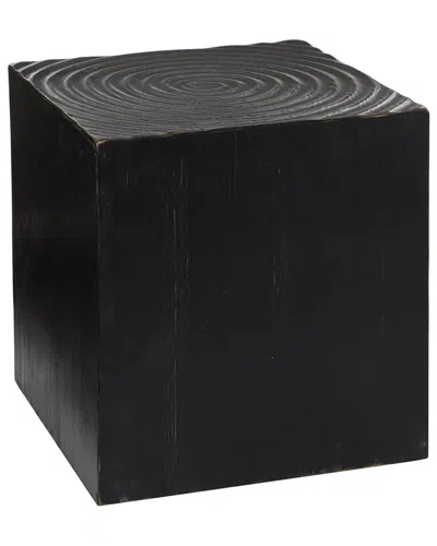 Peyton Lane Carved Accent Table In Black