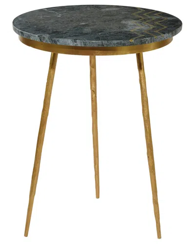 Peyton Lane Ceramic Accent Table In Gold
