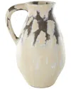 Peyton Lane Ceramic Antique Style Pot Decorative Vase In White