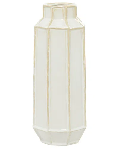 Peyton Lane Ceramic Vase In White