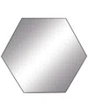 Peyton Lane Clear Contemporary Wood Wall Mirror In Clear
