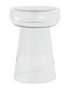 Peyton Lane Clear Glass Modern Accent Table In Transparent