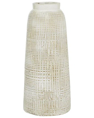 Peyton Lane Coastal Ceramic Vase In Neutral
