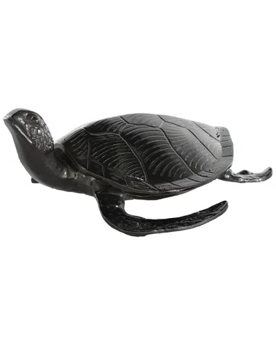 Peyton Lane Coastal Metal Sculpture In Black