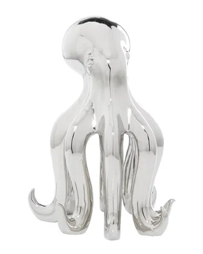 Peyton Lane Coastal Porcelain Ceramic Sculpture In Silver