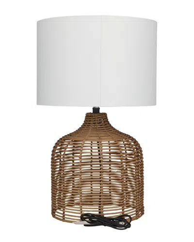 Peyton Lane Coastal Table Lamp In Brown