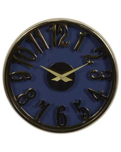 Peyton Lane Coastal Wall Clock In Blue