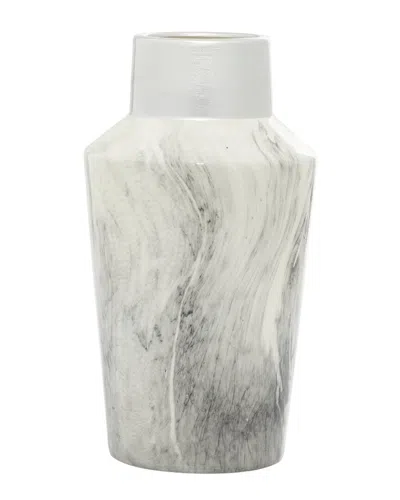Peyton Lane Contemporary Abstract Ceramic Vase In Gray