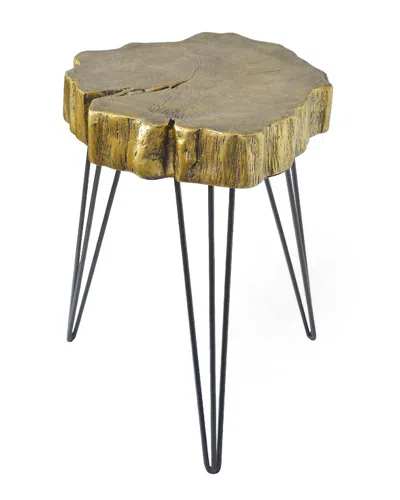 Peyton Lane Contemporary Accent Table In Gold