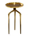 Peyton Lane Contemporary Accent Table In Gold