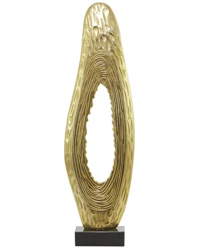 Peyton Lane Contemporary Aluminum Metal Sculpture In Gold