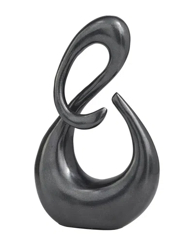 Peyton Lane Contemporary Aluminum Metal Sculpture In Black