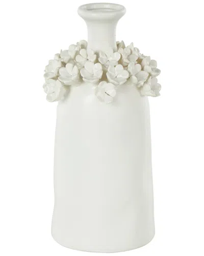 Peyton Lane Contemporary Ceramic Vase In White