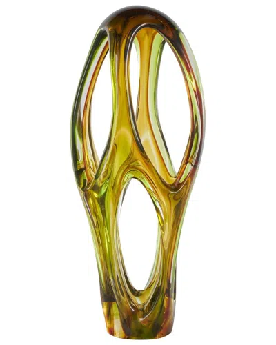 Peyton Lane Contemporary Glass Sculpture In Gold