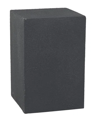 Peyton Lane Contemporary Magnesium Oxide Garden Stool In Black