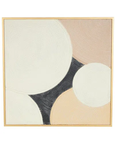 Peyton Lane Contemporary Metal Framed Wall Art In Neutral
